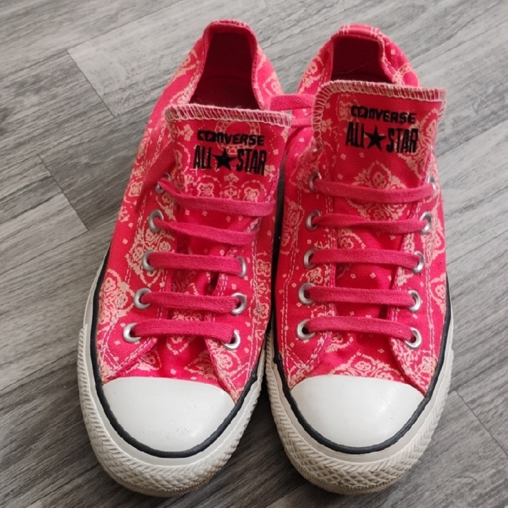 Converse Pink Paisley Sneakers